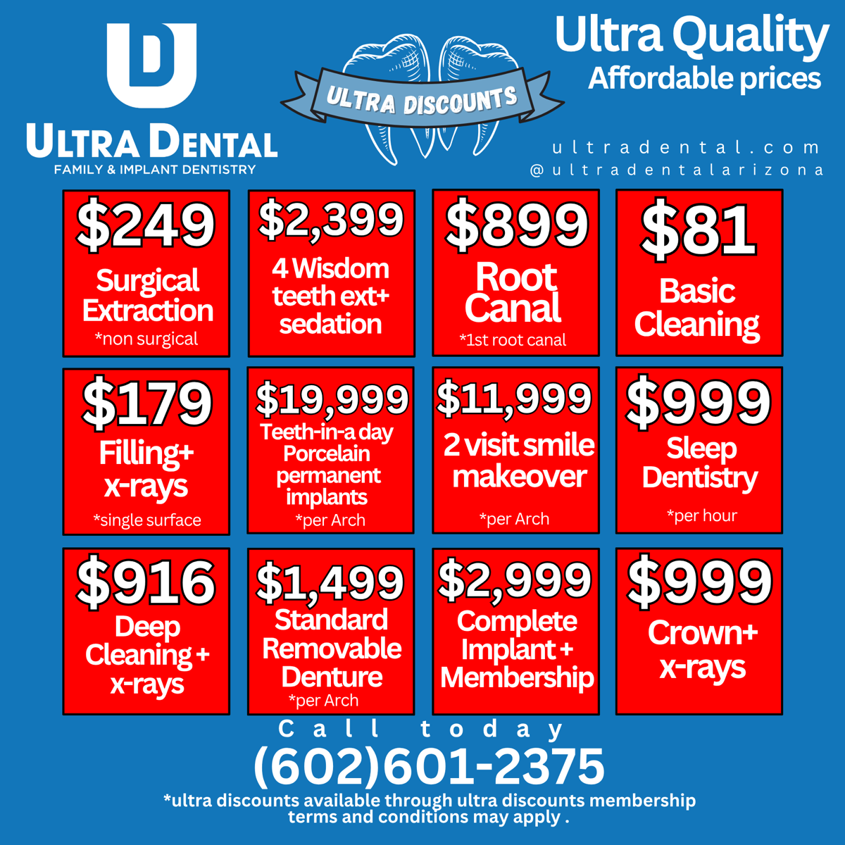 Ultra Discounts in Phoenix & Peoria, AZ