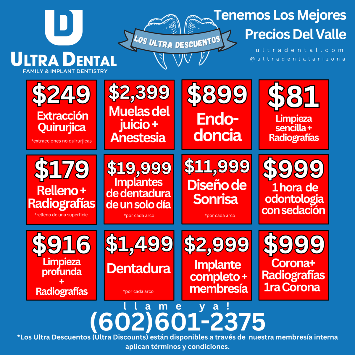 Ultradescuentos en Phoenix & Peoria, AZ